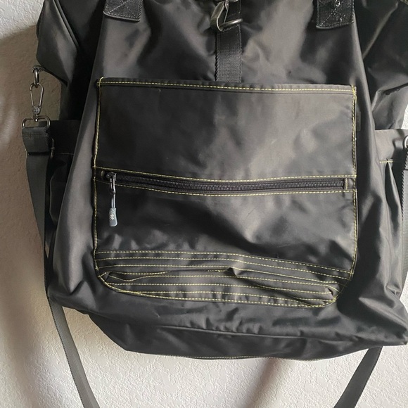 Athleta Cargo Gym Yoga Laptop Weekend Tote Large Multiple Compartment Bag - Picture 8 of 16